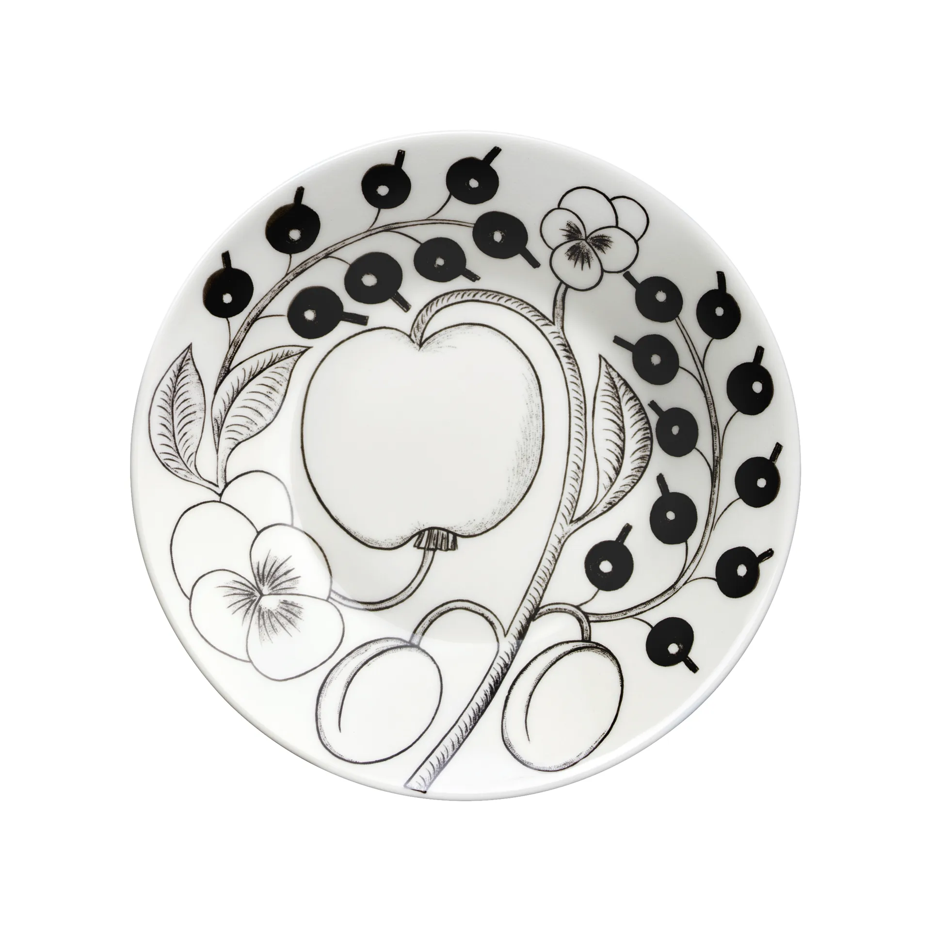 Paratiisi ティーカップ 28 cl 用ソーサー Ø16.5 cm , Black Arabia | アラビア