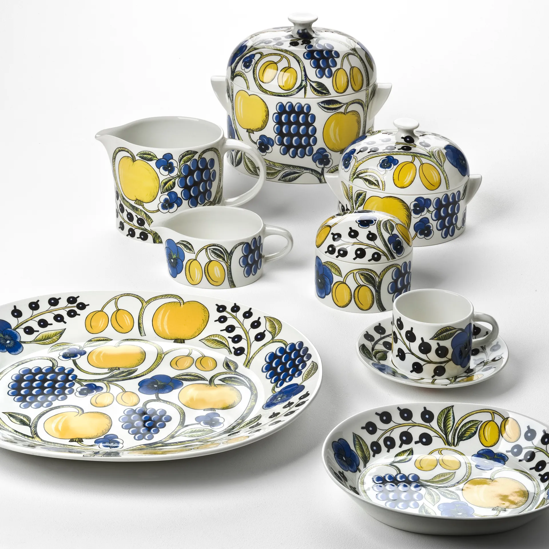 Paratiisi ボックス 蓋付き, white-multi coloured Arabia | アラビア