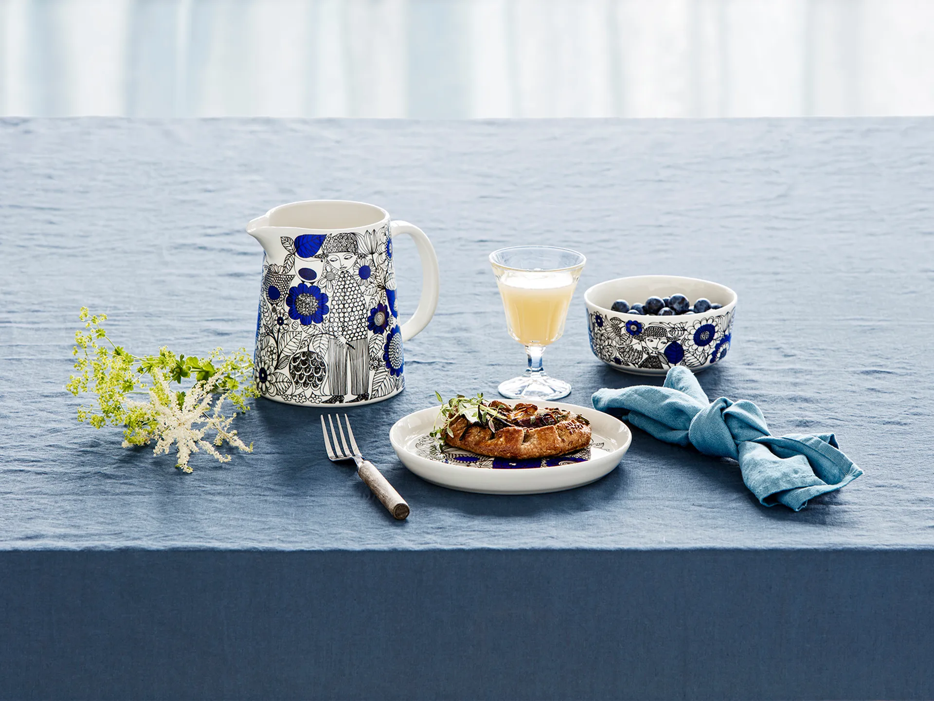 Pastoraali ボウル Ø13 cm, Blue Arabia | アラビア