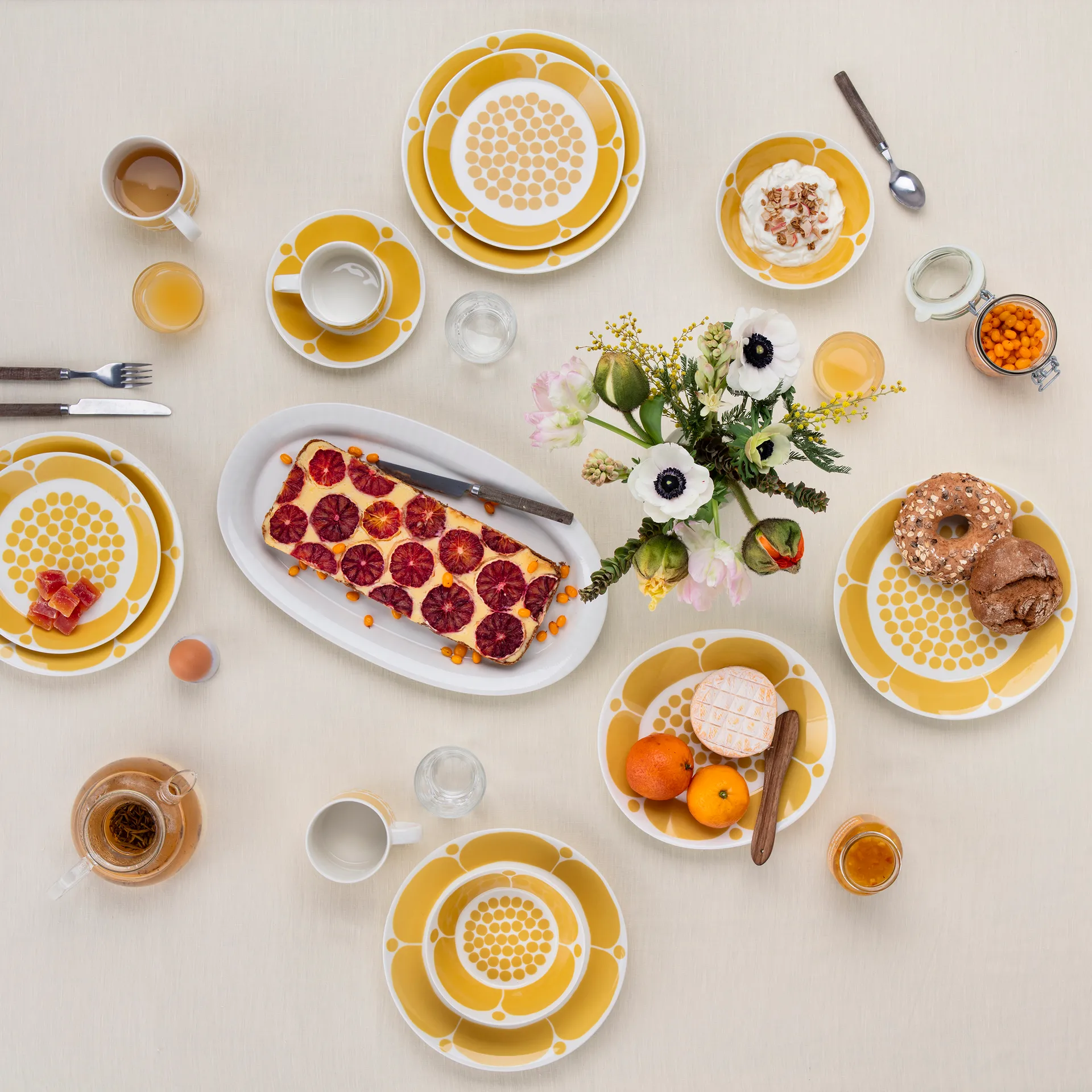 Sunnuntai ソーサー Ø16,5 cm, Yellow Arabia | アラビア