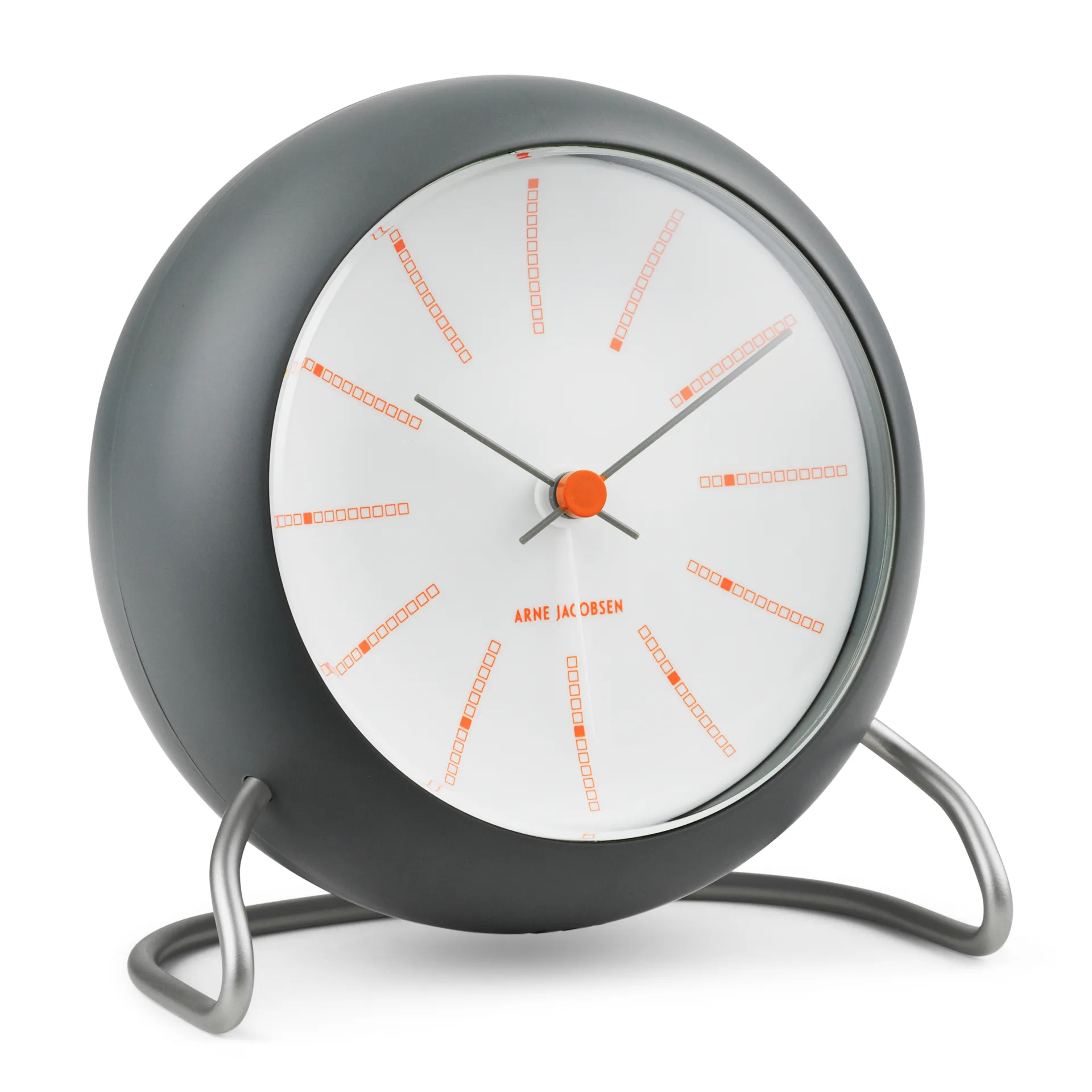 AJ Bankers テーブルクロック Ø11 cm, Dark grey Arne Jacobsen Clocks | アルネ・ヤコブセン クロック
