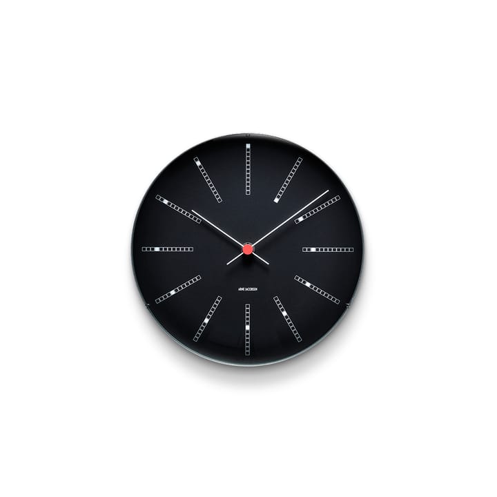 AJ Bankers クロック ブラック - Ø 21 cm - Arne Jacobsen Clocks | アルネ・ヤコブセン クロック