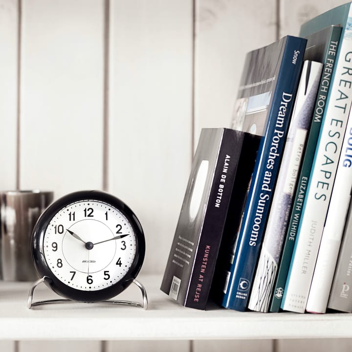 AJ Station テーブルクロック, black Arne Jacobsen Clocks | アルネ・ヤコブセン クロック