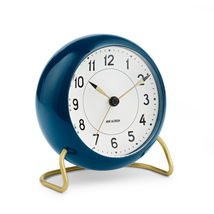 AJ Station テーブルクロック petrol ブル― - petrol blue - Arne Jacobsen Clocks | アルネ・ヤコブセン クロック