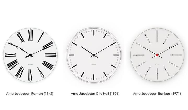 Arne Jacobsen/アルネ・ヤコブセン Bankers ウォールクロック, Ø 160 mm Arne Jacobsen Clocks | アルネ・ヤコブセン クロック