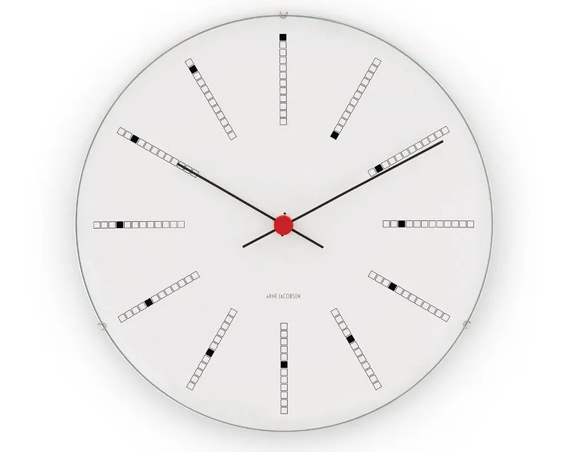 Arne Jacobsen/アルネ・ヤコブセン Bankers ウォールクロック, Ø 210 mm Arne Jacobsen Clocks | アルネ・ヤコブセン クロック