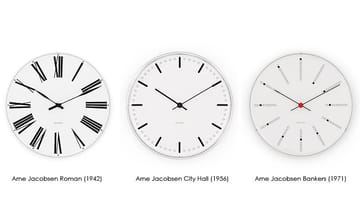 Arne Jacobsen/アルネ・ヤコブセン Bankers ウォールクロック - Ø 210 mm - Arne Jacobsen Clocks | アルネ・ヤコブセン クロック