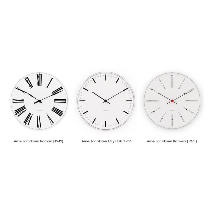 Arne Jacobsen/アルネ・ヤコブセン Bankers ウォールクロック - Ø 290 mm - Arne Jacobsen Clocks | アルネ・ヤコブセン クロック