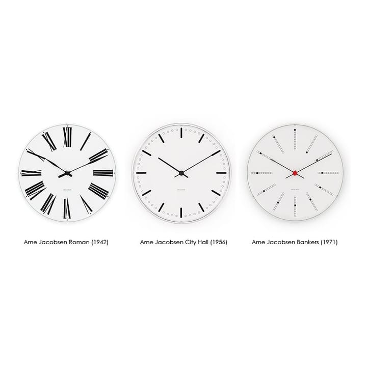 Arne Jacobsen/アルネ・ヤコブセン Bankers ウォールクロック, Ø 290 mm Arne Jacobsen Clocks | アルネ・ヤコブセン クロック