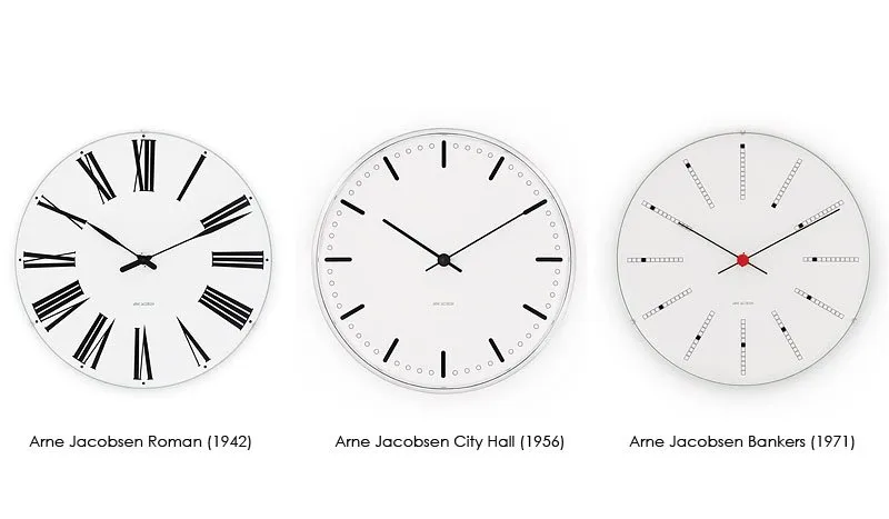 アルネ・ヤコブセン　ARNEJACOBSEN WALLCLOCK アルネ・ヤコブセン ウォールクロック バンカーズの通販 | 家具