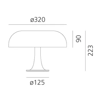 Nessino テーブルランプ - Ruby red - Artemide