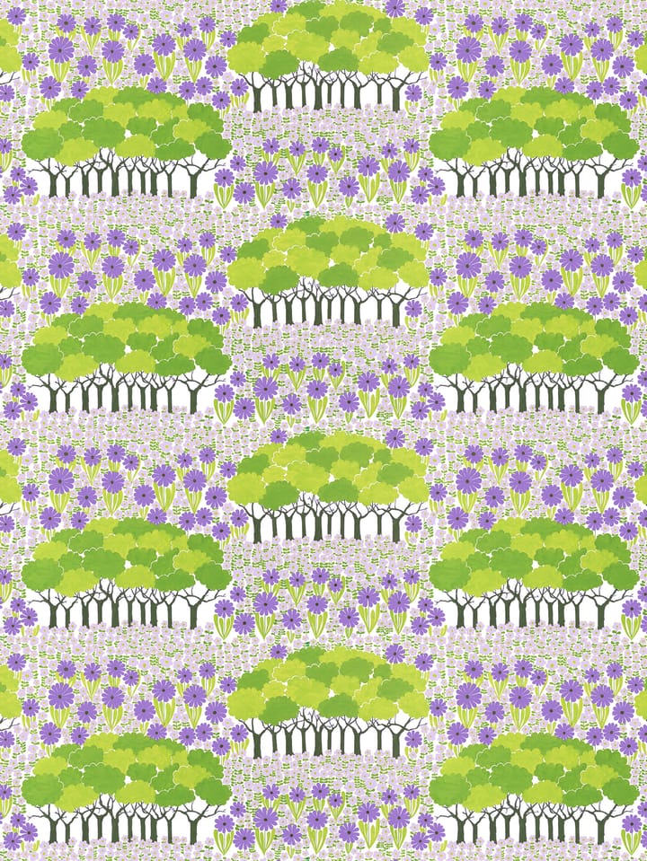 Allé オイルクロス - Green-purple - Arvidssons Textil | アルビットソン
