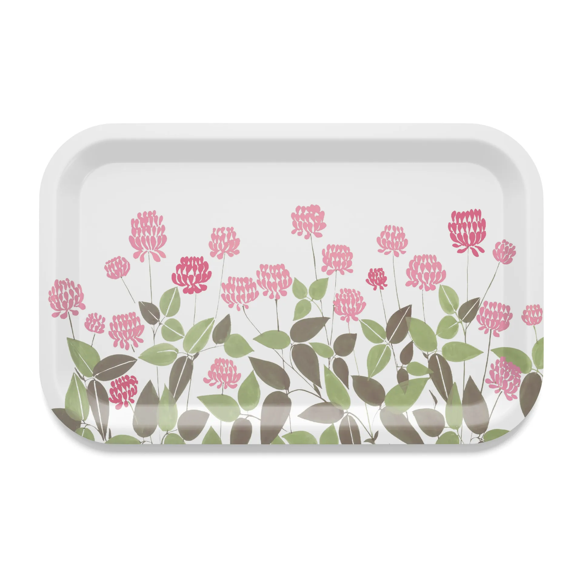 Ängsmark トレイ 20x27 cm, Green-pink Arvidssons Textil | アルビットソン