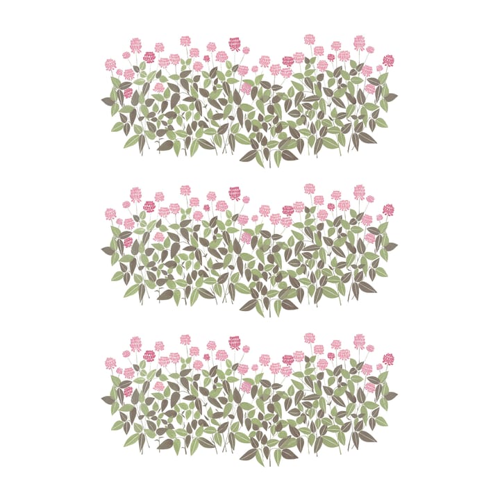 Ängsmark ファブリック - Green-pink - Arvidssons Textil | アルビットソン