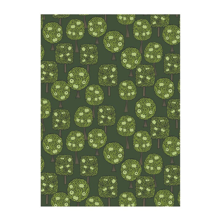 Äppelskogen ファブリック - Dark green - Arvidssons Textil | アルビットソン