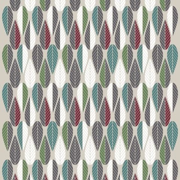 Blader ファブリック - burgundy-green-grey - Arvidssons Textil | アルビットソン