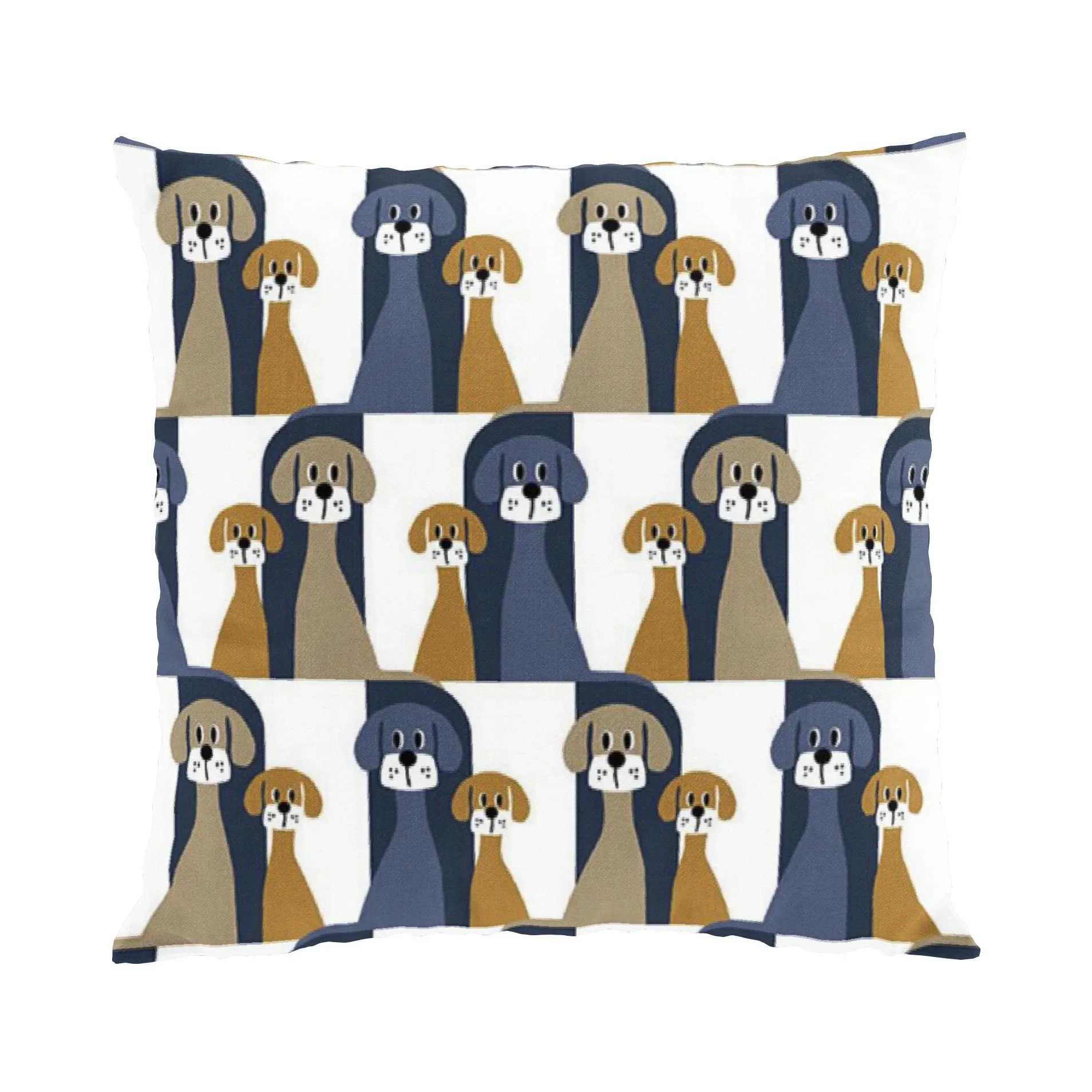 Buster クッションカバー 47x47 cm, blue-beige Arvidssons Textil | アルビットソン