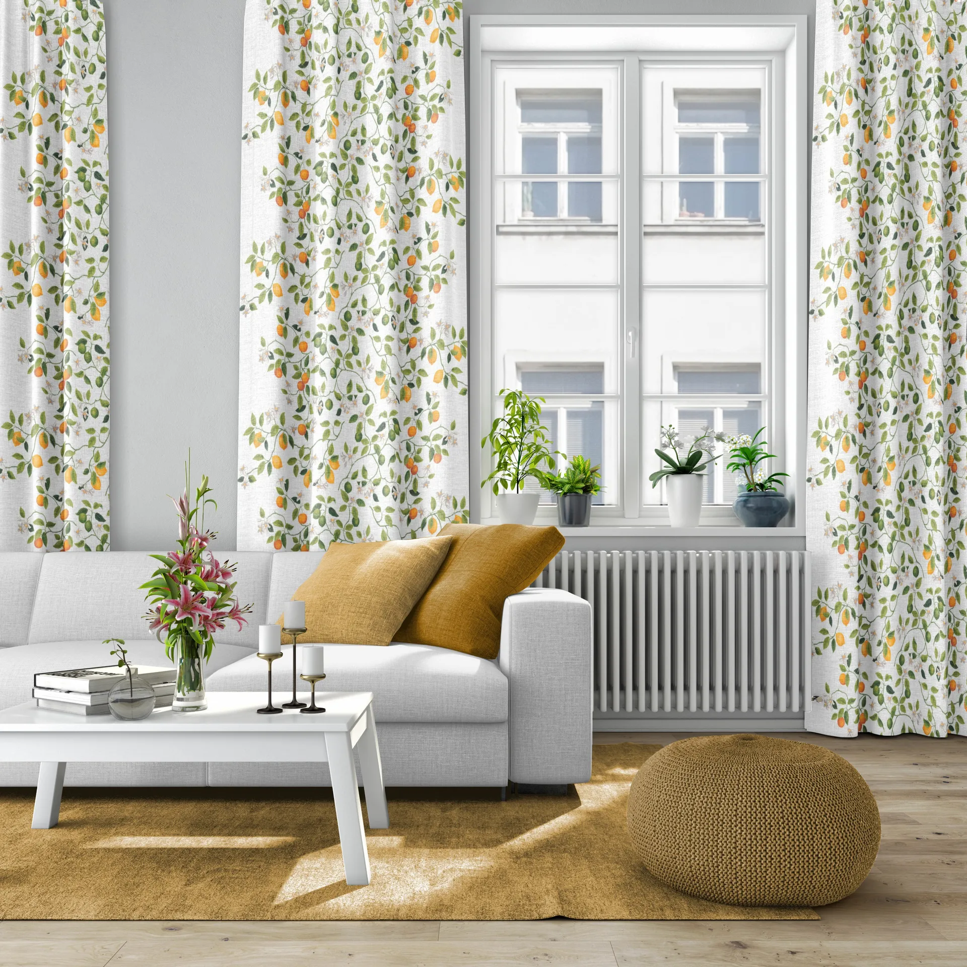 Citrusträdet ファブリック, Green-green Arvidssons Textil | アルビットソン