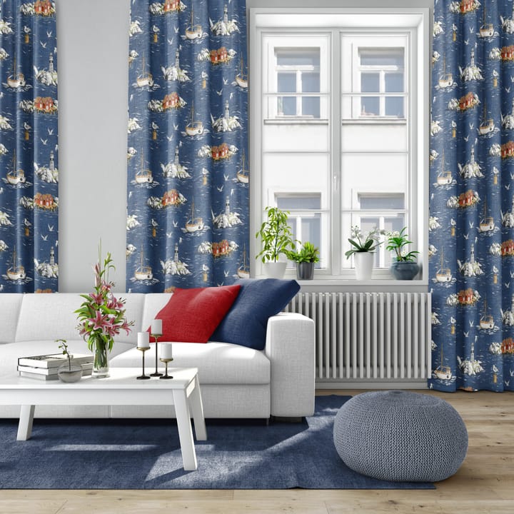 Fiskeskär ファブリック, Blue Arvidssons Textil | アルビットソン