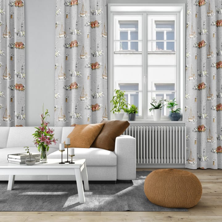 Fiskeskär ファブリック, grey Arvidssons Textil | アルビットソン