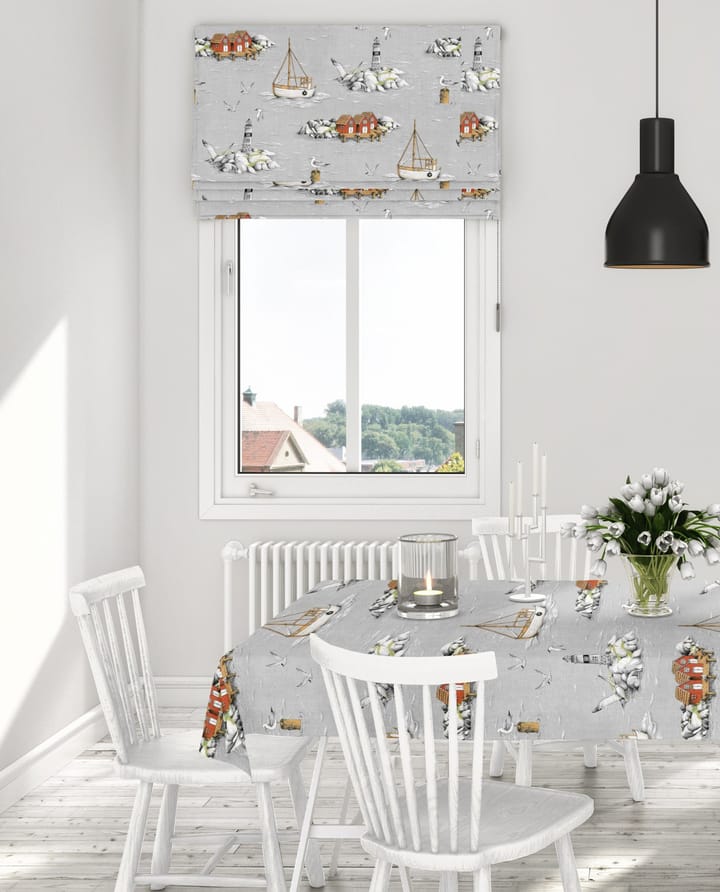 Fiskeskär オイルクロス, grey Arvidssons Textil | アルビットソン