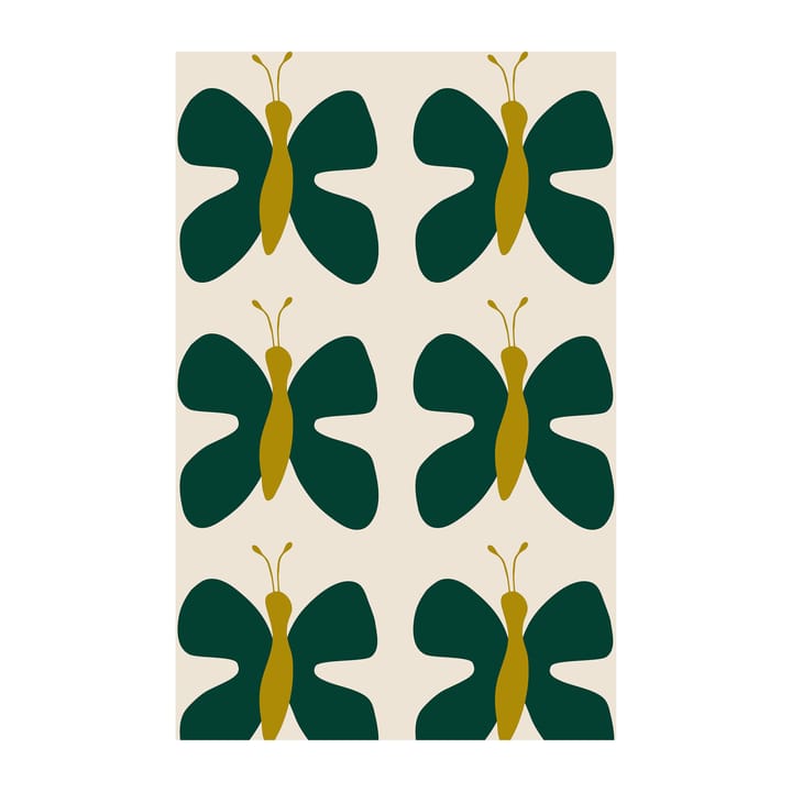 Fjäril ファブリック - Green-yellow - Arvidssons Textil | アルビットソン