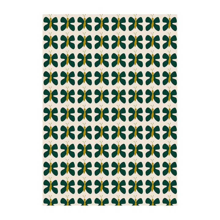 Fjäril Mini オイルクロス - Green-yellow - Arvidssons Textil | アルビットソン