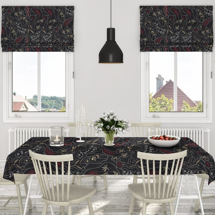 Florens オイルクロス, black-red Arvidssons Textil | アルビットソン