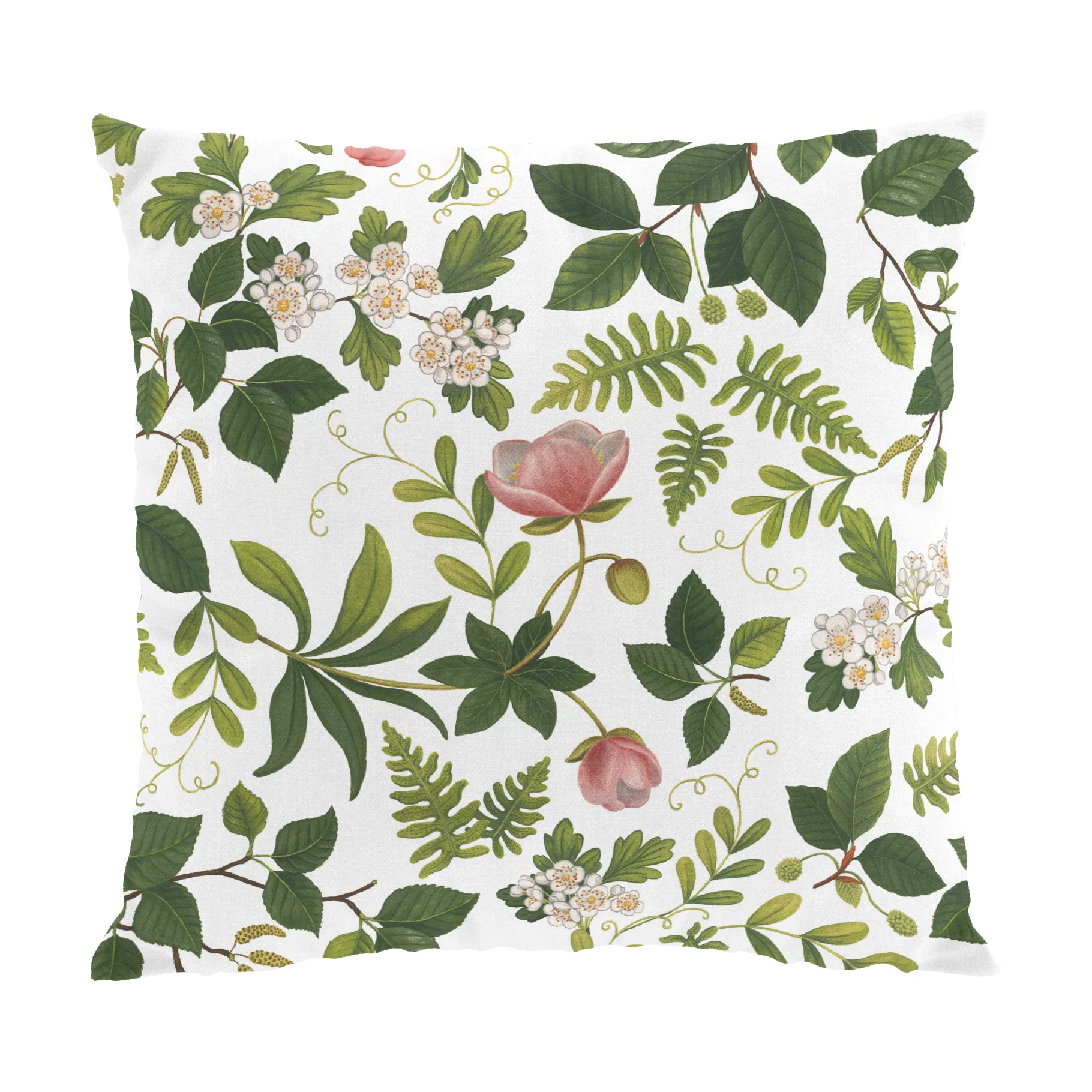 Flower Grove クッションカバー 47x47 cm, Green Arvidssons Textil | アルビットソン