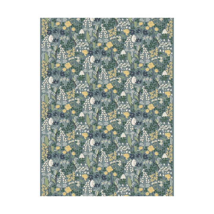 Här sover ingen björn ファブリック - Turquoise - Arvidssons Textil | アルビットソン