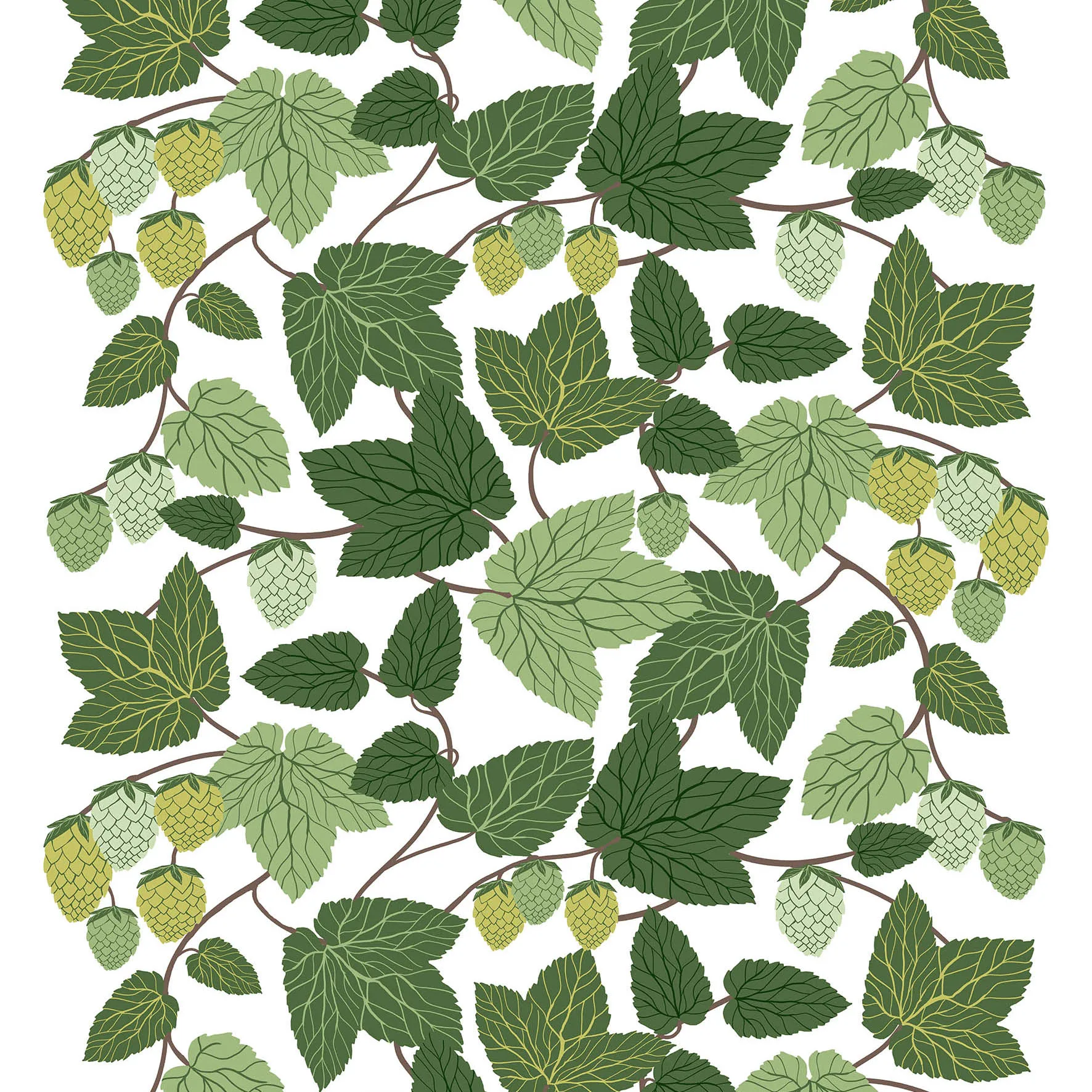 Humlen ファブリック, green Arvidssons Textil | アルビットソン