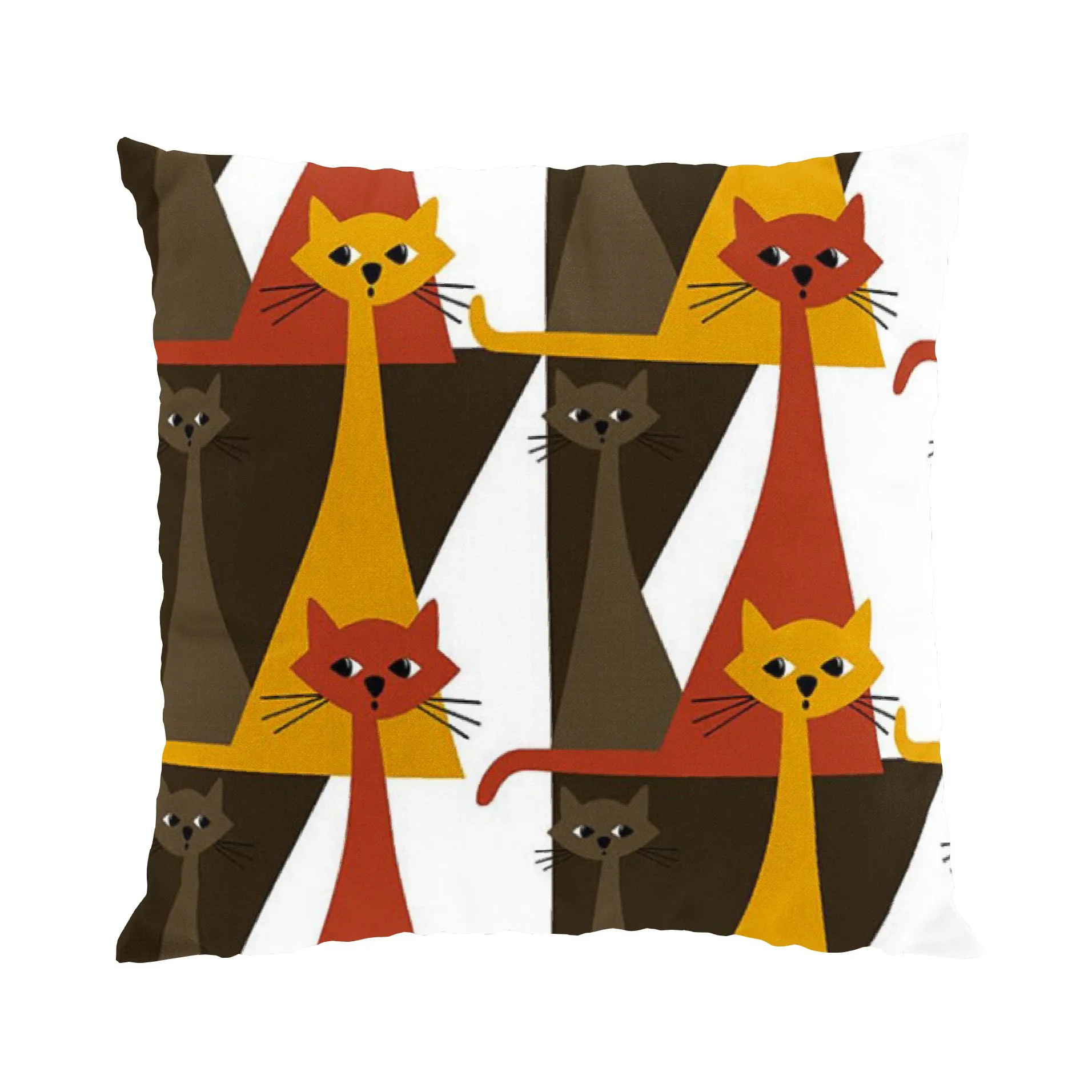 Kitty クッションカバー 47x47 cm, brown Arvidssons Textil | アルビットソン
