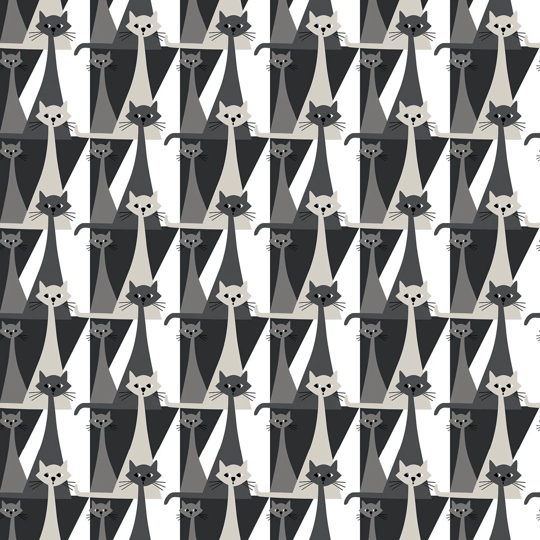 Kitty ファブリック, Grey Arvidssons Textil | アルビットソン