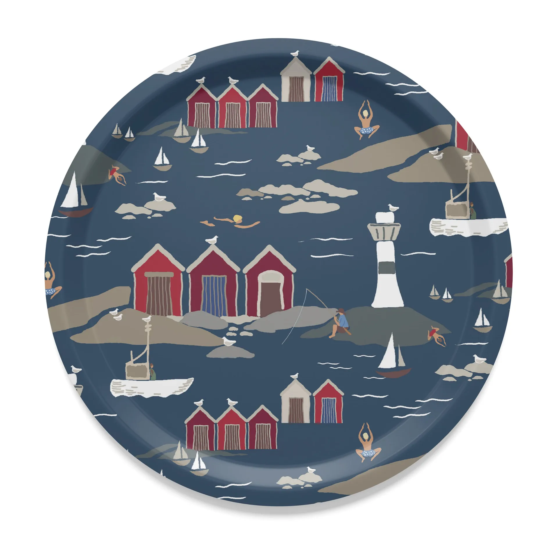 Kust トレイ Ø31 cm, Blue Arvidssons Textil | アルビットソン