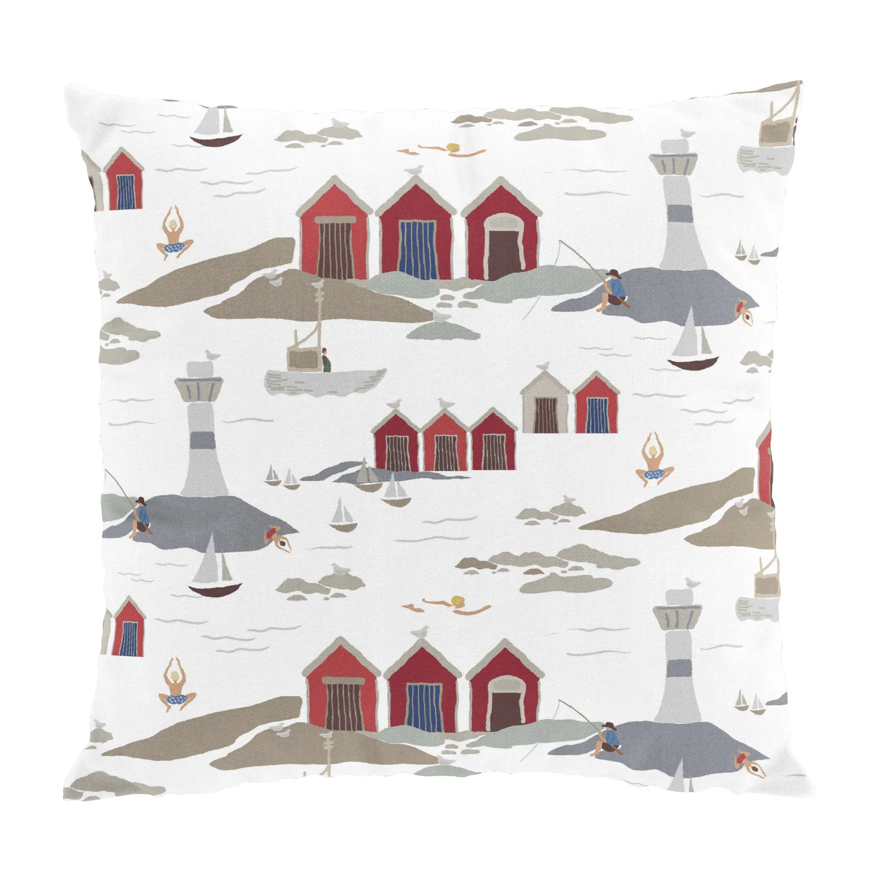 Kust クッションカバー 47x47 cm, White Arvidssons Textil | アルビットソン