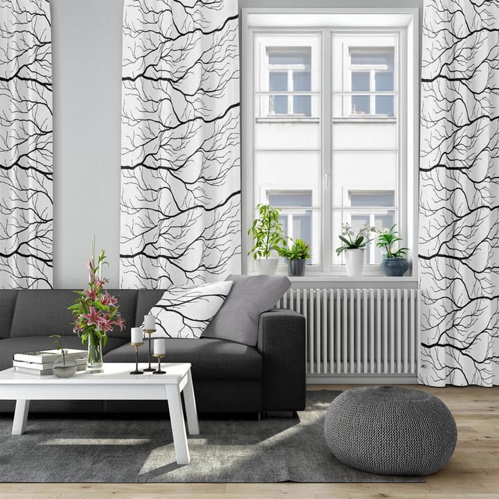 Kvisten ファブリック, black-white Arvidssons Textil | アルビットソン