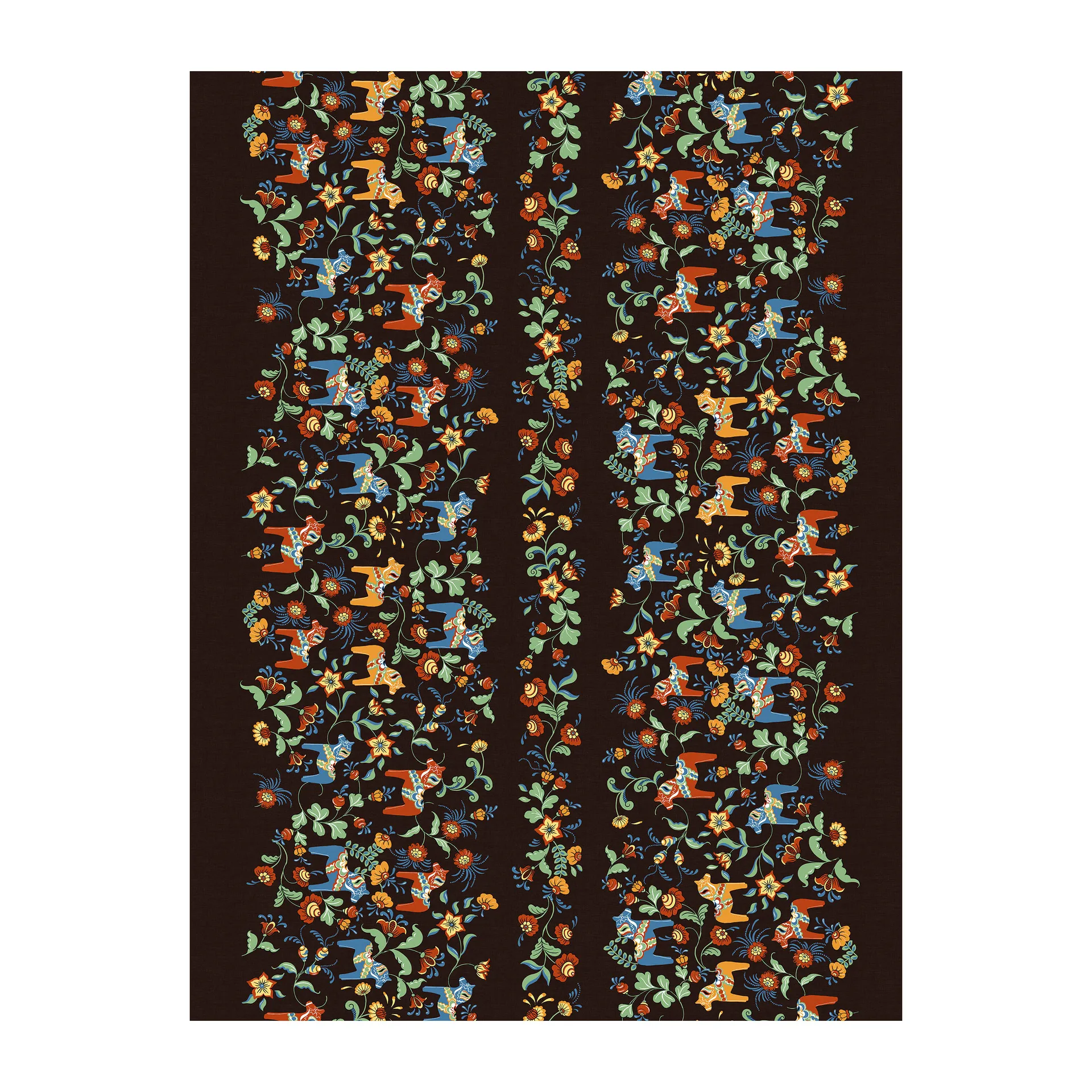 Leksand Bård ファブリック, Black Arvidssons Textil | アルビットソン