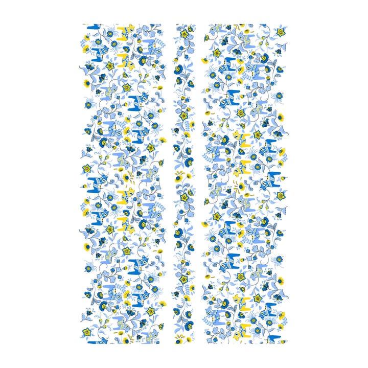 Leksand Bård オイルクロス - Blue-yellow - Arvidssons Textil | アルビット�ソン