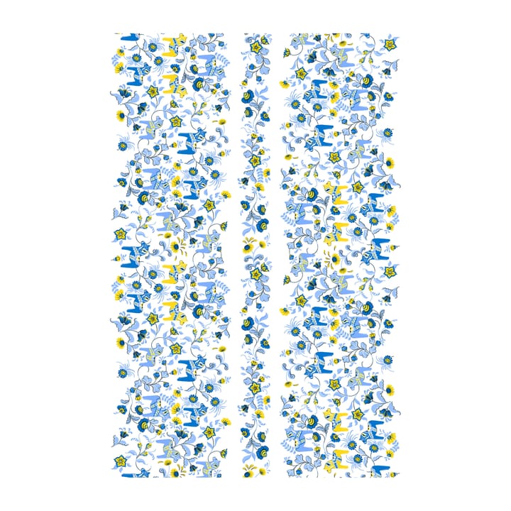 Leksand Bård オイルクロス - Blue-yellow - Arvidssons Textil | アルビットソン