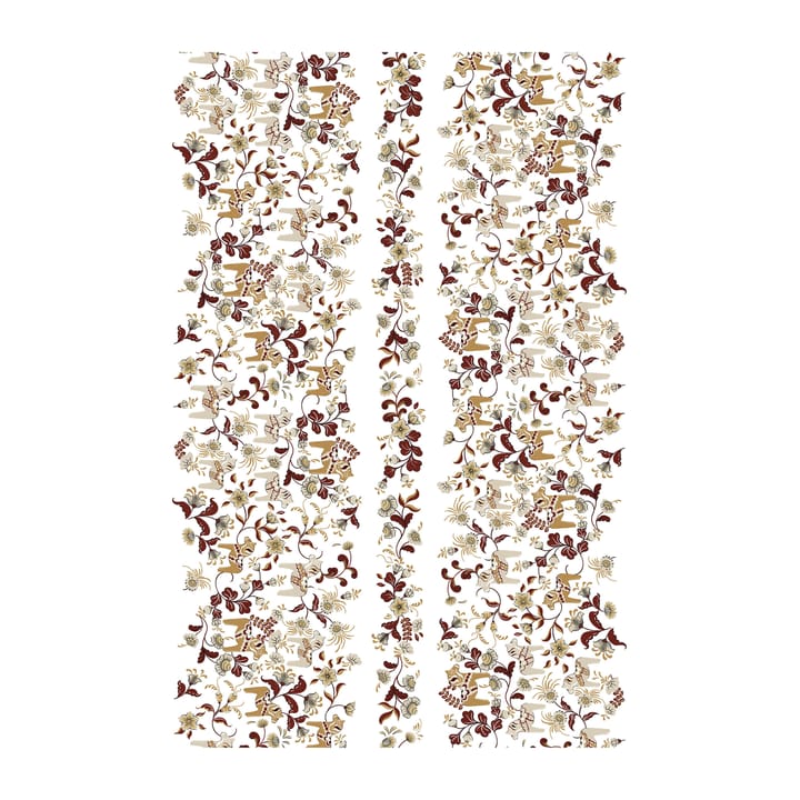 Leksand Bård ファブリック - Red; Beige - Arvidssons Textil | アルビットソン