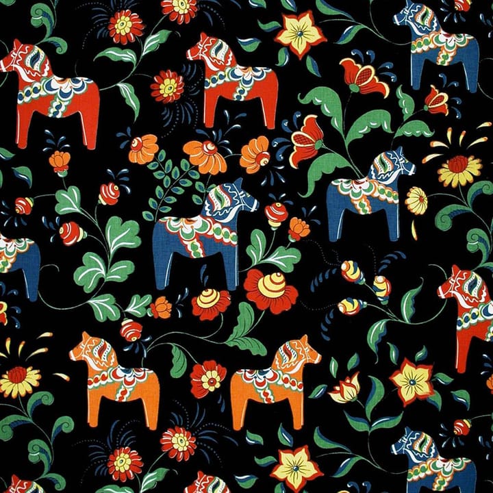Leksand ファブリック - black - Arvidssons Textil | アルビットソン