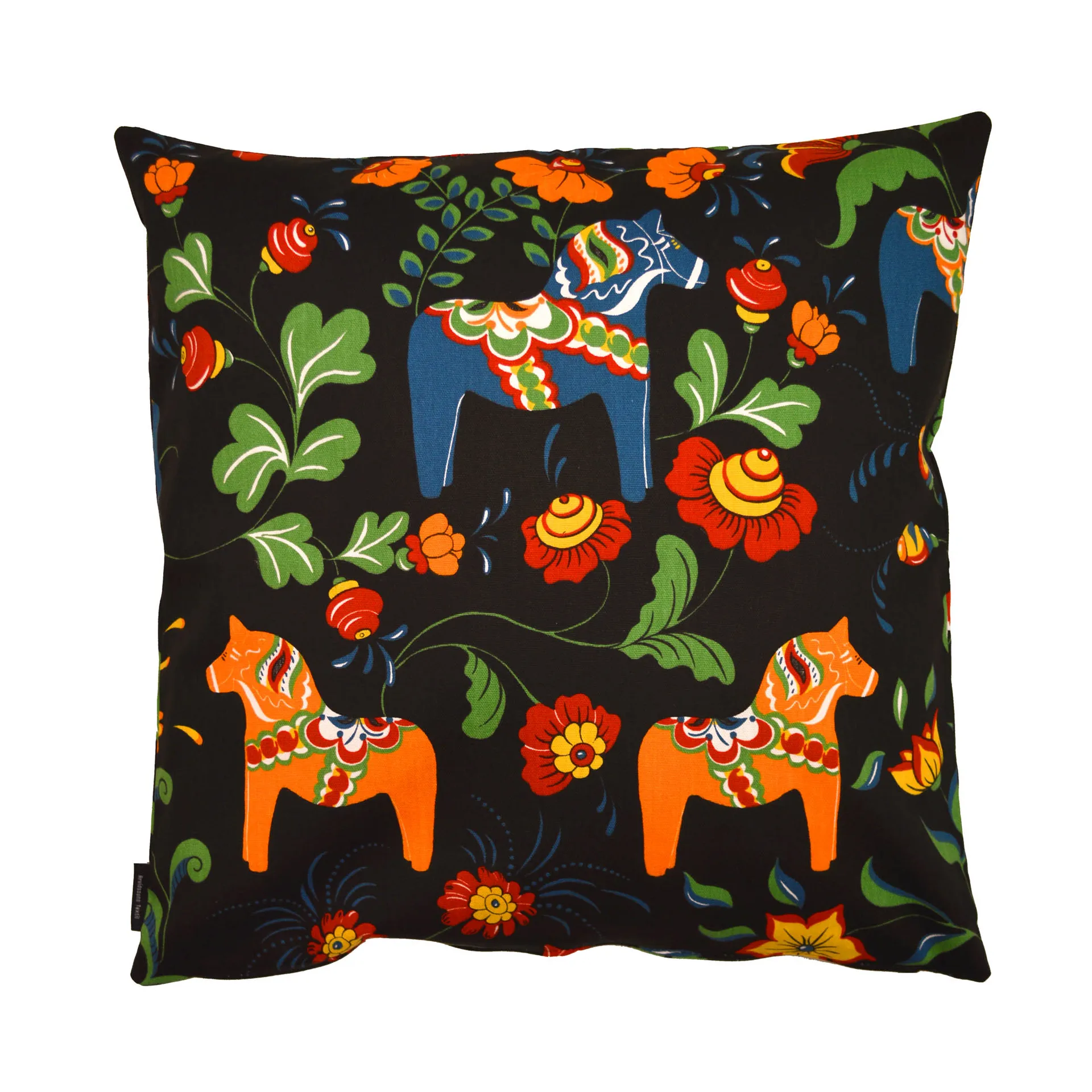 Leksand クッションカバー, black Arvidssons Textil | アルビットソン