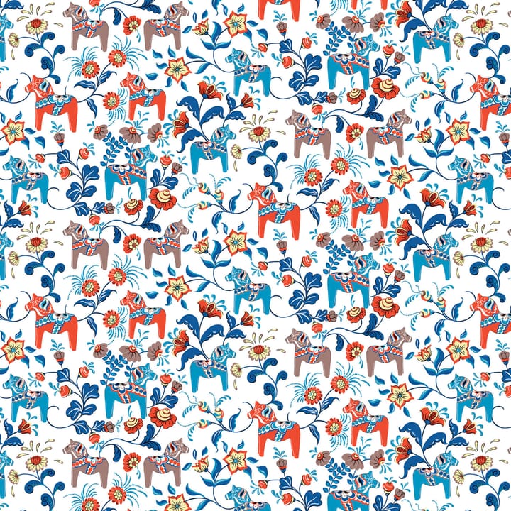 Leksand オイルクロス - Blue-orange - Arvidssons Textil | アルビットソン