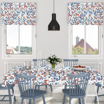 Leksand オイルクロス - Blue-orange - Arvidssons Textil | アルビットソン