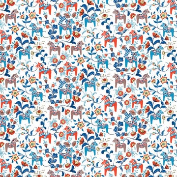Leksand ミニ ファブリック - orange - Arvidssons Textil | アルビットソン