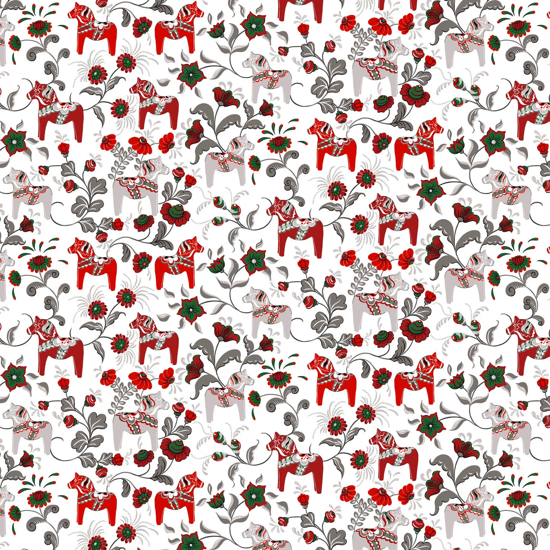 Leksand ファブリック, Wine red Arvidssons Textil | アルビットソン