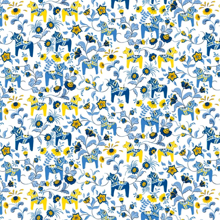 Leksand オイルクロス - Yellow-blue - Arvidssons Textil | アルビットソン