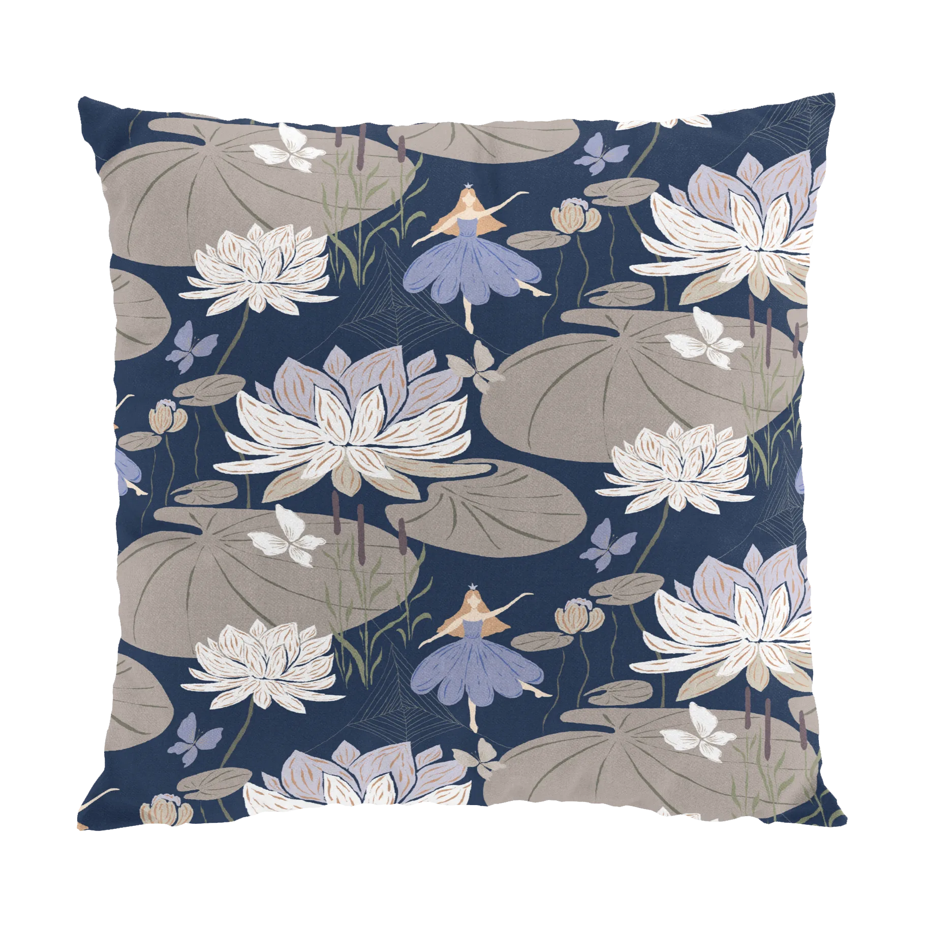 Lily クッションカバー 47x47 cm, Blue Arvidssons Textil | アルビットソン