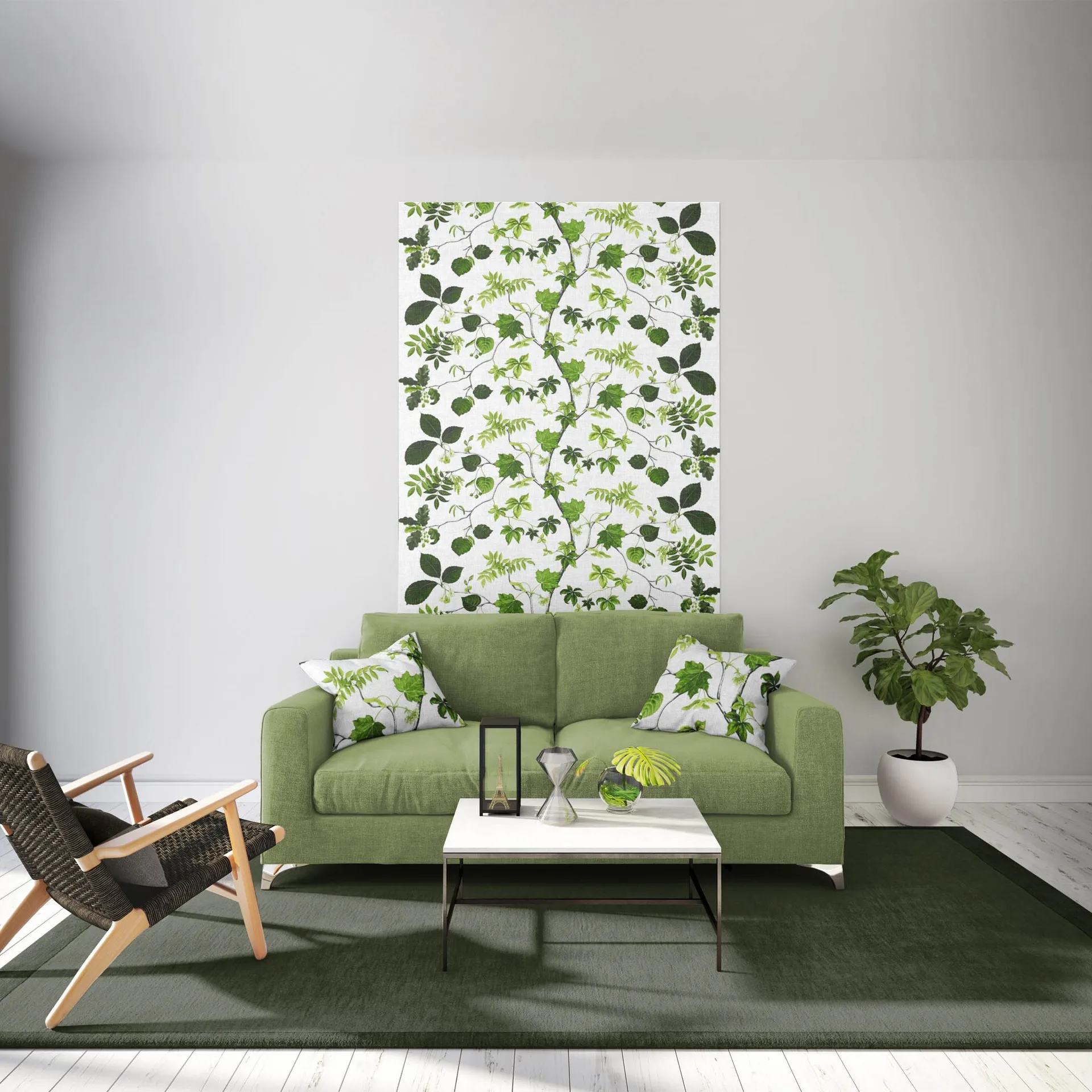 Liv ファブリック, green Arvidssons Textil | アルビットソン