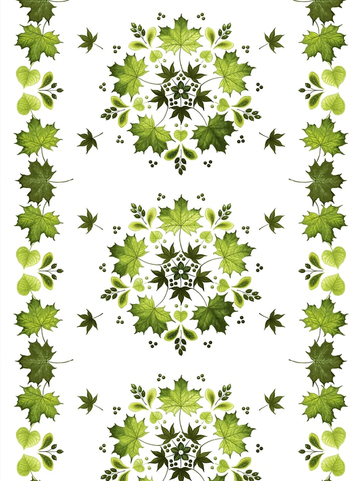 Lövkrans ファブリック - Green - Arvidssons Textil | アルビットソン